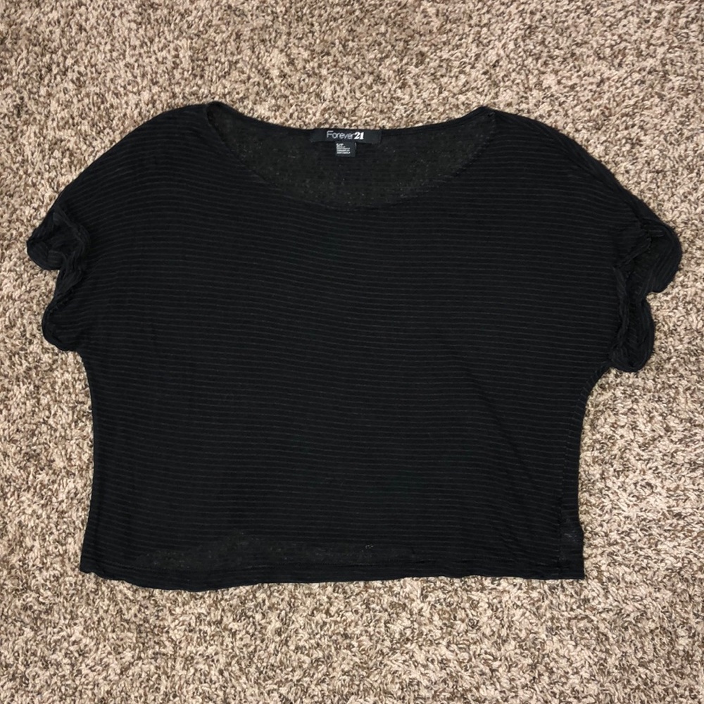 black loose fitting shirt